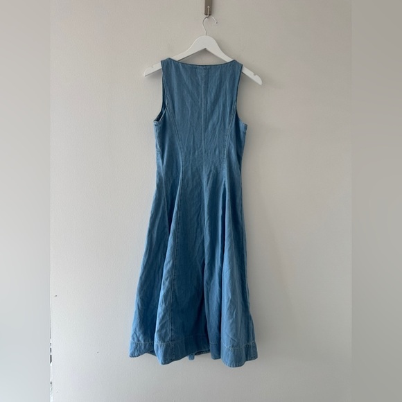 REFORMATION Sebastian Denim Midi Dress - Picture 7 of 12